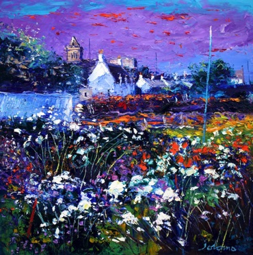 Stormy Eveninglight at the Abbey Iona 24x24 Stormy Eveninglight at the Abbey Iona 24x24
